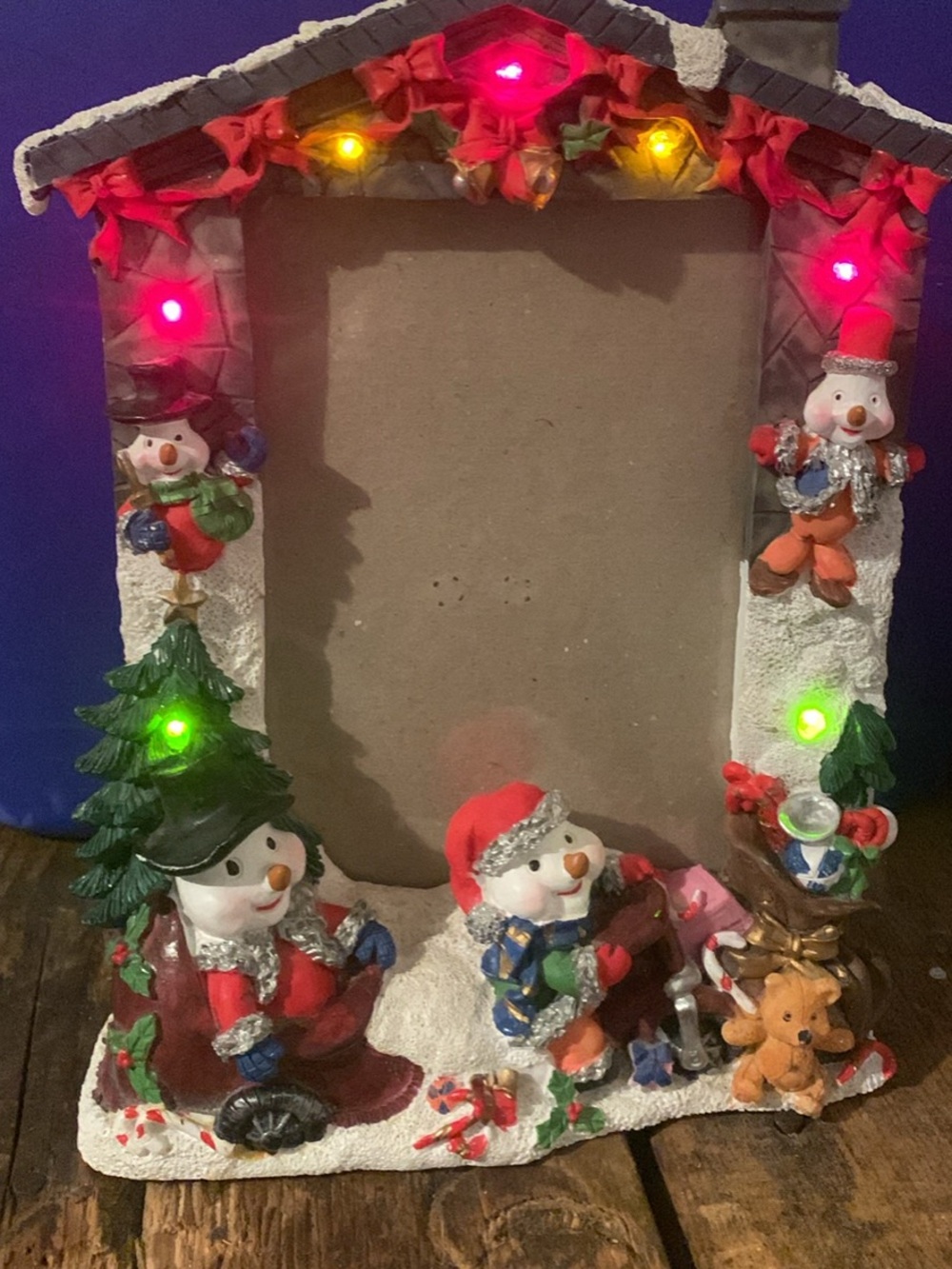Festive Red Snowman Holiday Photo Frame - Holiday Collection